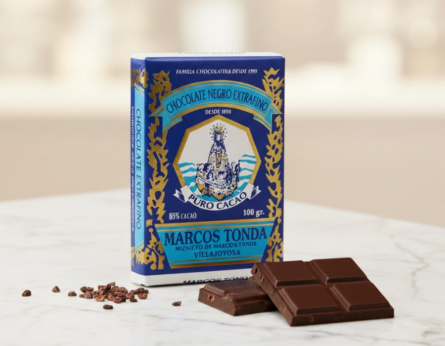 [DEL-0015] Ambachtelijke extra fijne pure en onbewerkte chocolade - 55% cacao