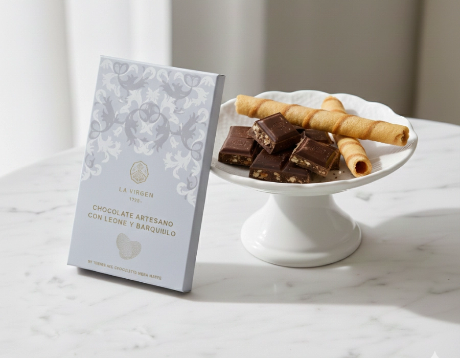 [DEL-0017] Ambachtelijke melkchocolade met wafel