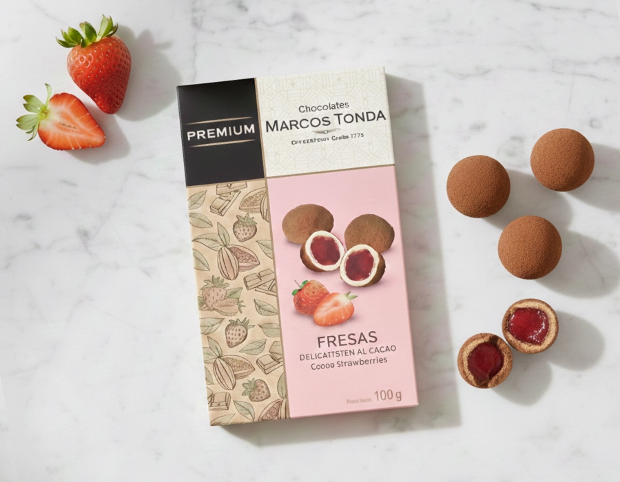 [DEL-0054] Delicatesse aardbeien met cacao