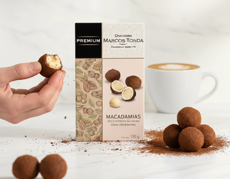 [DEL-0056] Delicatesse macadamianoten met cacao
